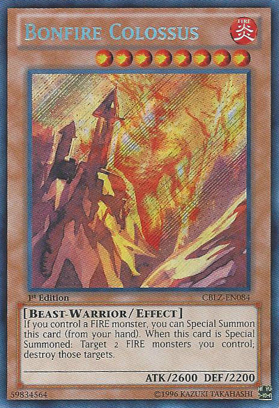 Bonfire Colossus [CBLZ-EN084] Secret Rare | Rock City Comics