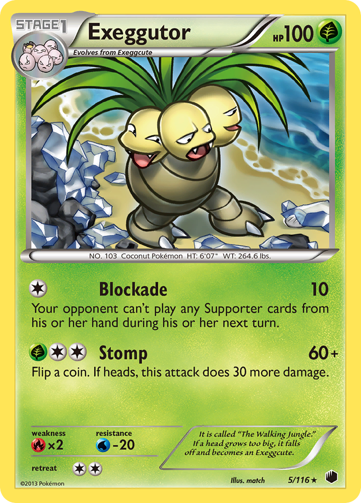 Exeggutor (5/116) [Black & White: Plasma Freeze] | Rock City Comics