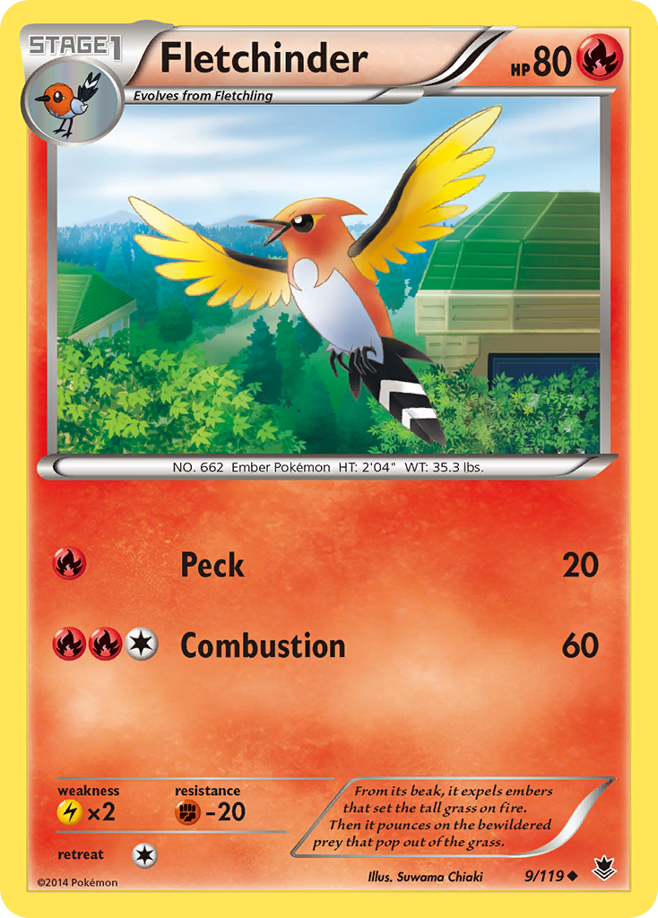 Fletchinder (9/119) [XY: Phantom Forces] | Rock City Comics