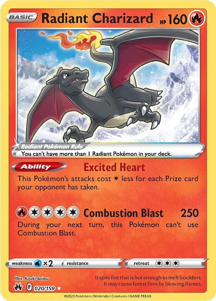 Radiant Charizard (020/159) [Sword & Shield: Crown Zenith] | Rock City Comics