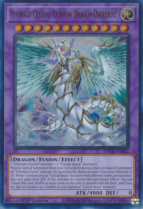 Ultimate Crystal Rainbow Dragon Overdrive [SDCB-EN042] Ultra Rare | Rock City Comics