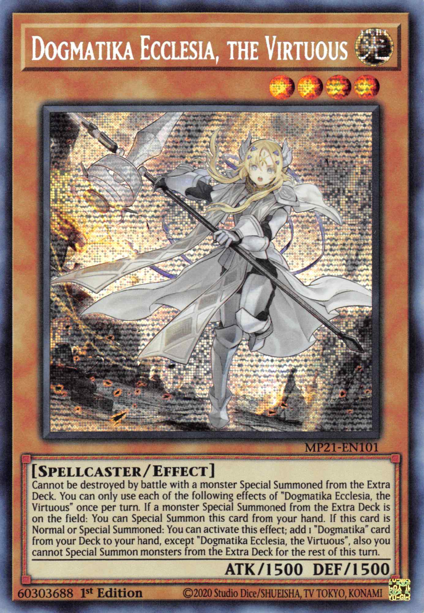 Dogmatika Ecclesia, the Virtuous [MP21-EN101] Prismatic Secret Rare | Rock City Comics