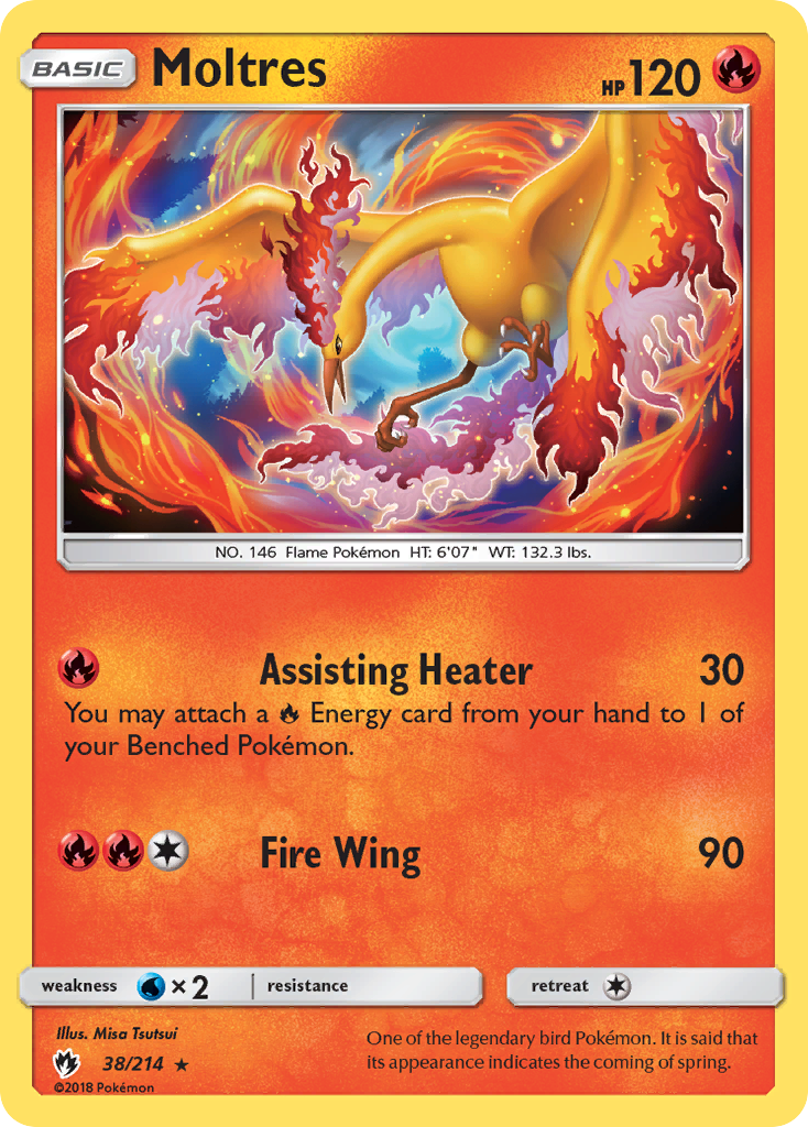 Moltres (38/214) [Sun & Moon: Lost Thunder] | Rock City Comics