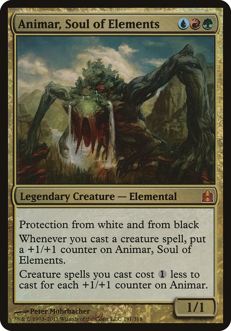 Animar, Soul of Elements (Oversized) [Commander 2011 Oversized] | Rock City Comics