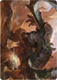 Moraug, Fury of Akoum Art Card [Zendikar Rising Art Series] | Rock City Comics