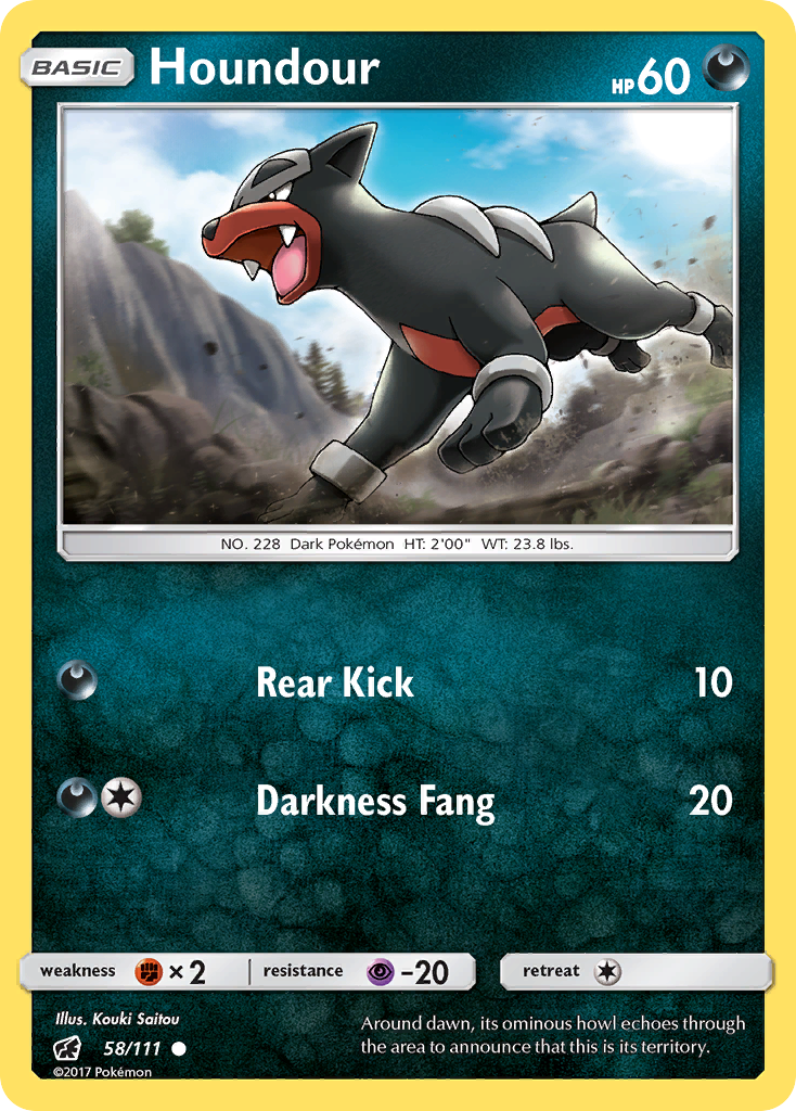 Houndour (58/111) [Sun & Moon: Crimson Invasion] | Rock City Comics