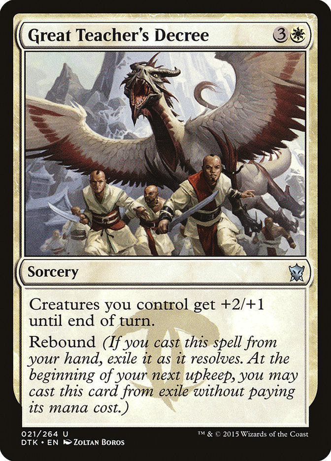 Great Teacher's Decree [Dragons of Tarkir] | Rock City Comics