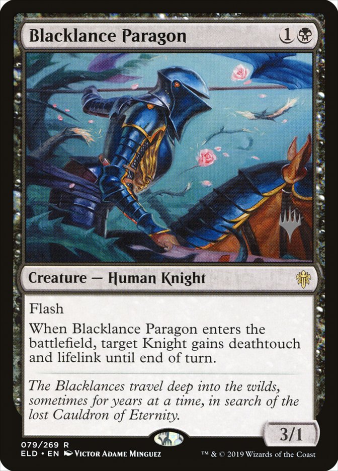 Blacklance Paragon (Promo Pack) [Throne of Eldraine Promos] | Rock City Comics