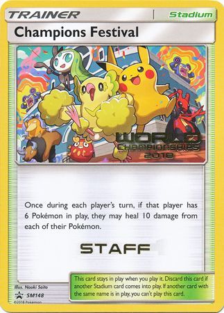 Champions Festival (SM148) (2018 Staff) [Sun & Moon: Black Star Promos] | Rock City Comics