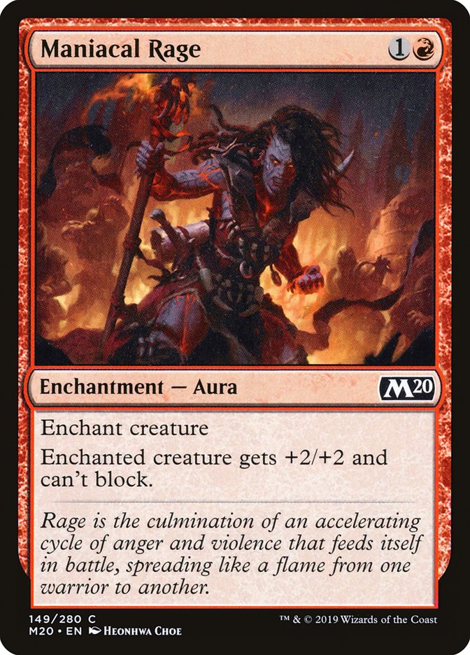 Maniacal Rage [Core Set 2020] | Rock City Comics