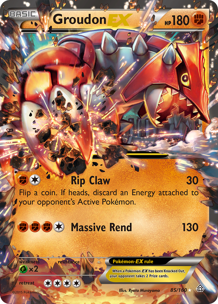 Groudon EX (85/160) [XY: Primal Clash] | Rock City Comics