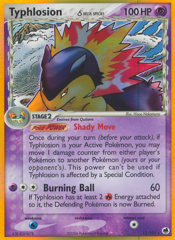 Typhlosion (12/101) (Delta Species) [EX: Dragon Frontiers] | Rock City Comics