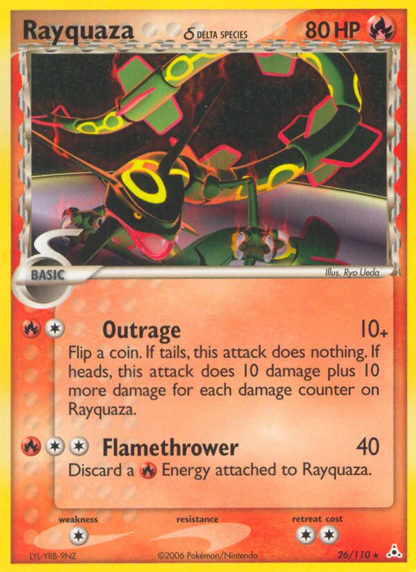 Rayquaza (26/110) (Delta Species) [EX: Holon Phantoms] | Rock City Comics