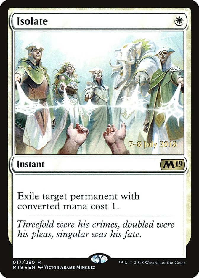 Isolate  [Core Set 2019 Prerelease Promos] | Rock City Comics