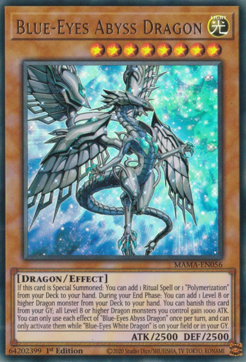 Blue-Eyes Abyss Dragon [MAMA-EN056] Ultra Rare | Rock City Comics