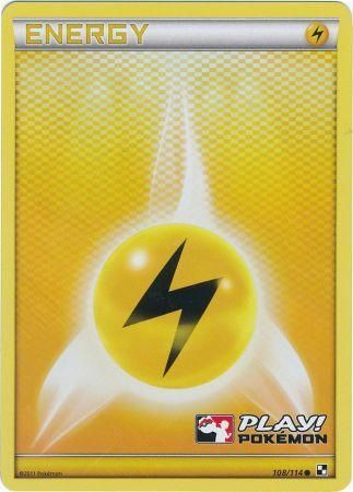 Lightning Energy (108/114) (Play Pokemon Promo) [Black & White: Base Set] | Rock City Comics