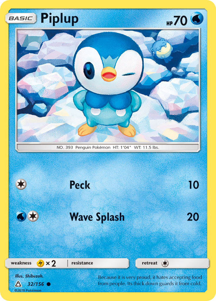 Piplup (32/156) [Sun & Moon: Ultra Prism] | Rock City Comics