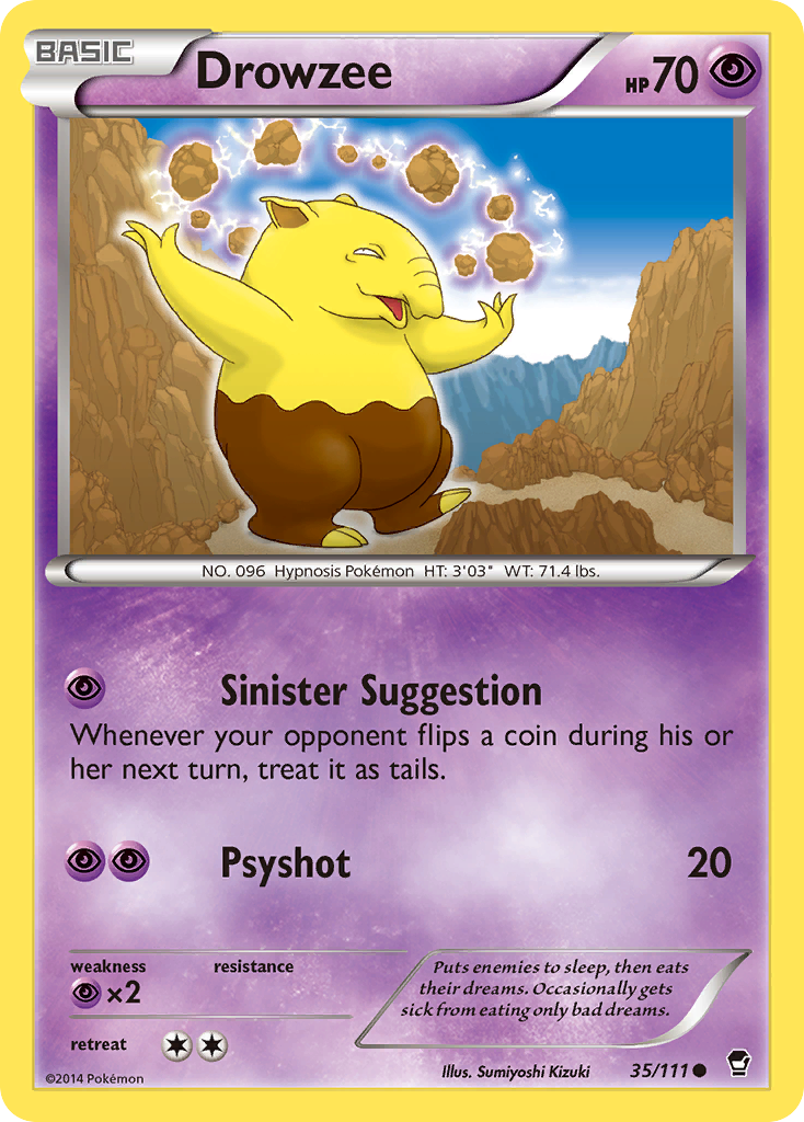 Drowzee (35/111) [XY: Furious Fists] | Rock City Comics