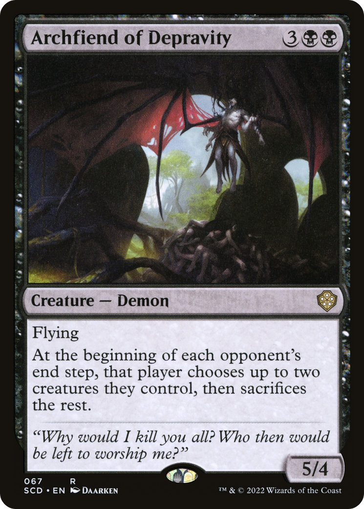 Archfiend of Depravity [Starter Commander Decks] | Rock City Comics