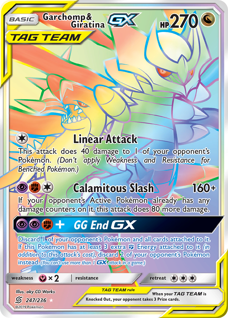 Garchomp & Giratina GX (247/236) [Sun & Moon: Unified Minds] | Rock City Comics