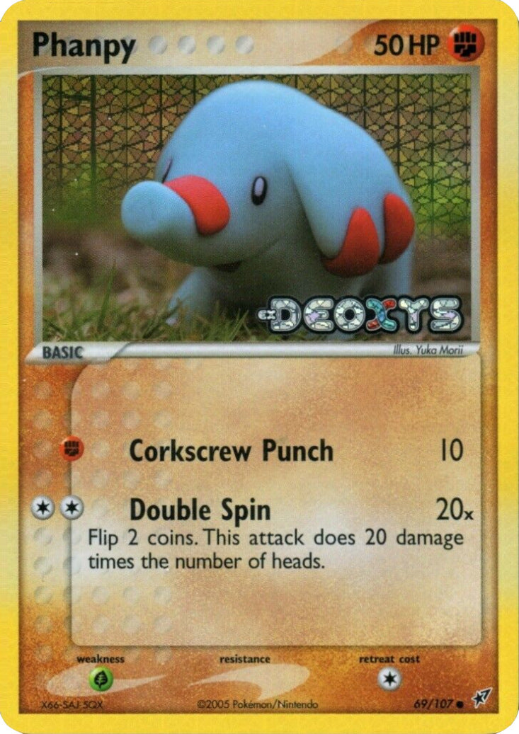 Phanpy (69/107) (Stamped) [EX: Deoxys] | Rock City Comics