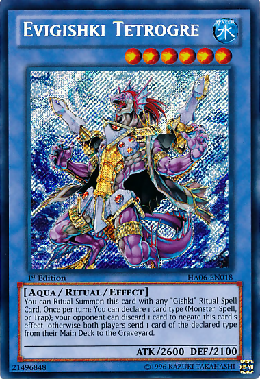 Evigishki Tetrogre [HA06-EN018] Secret Rare | Rock City Comics