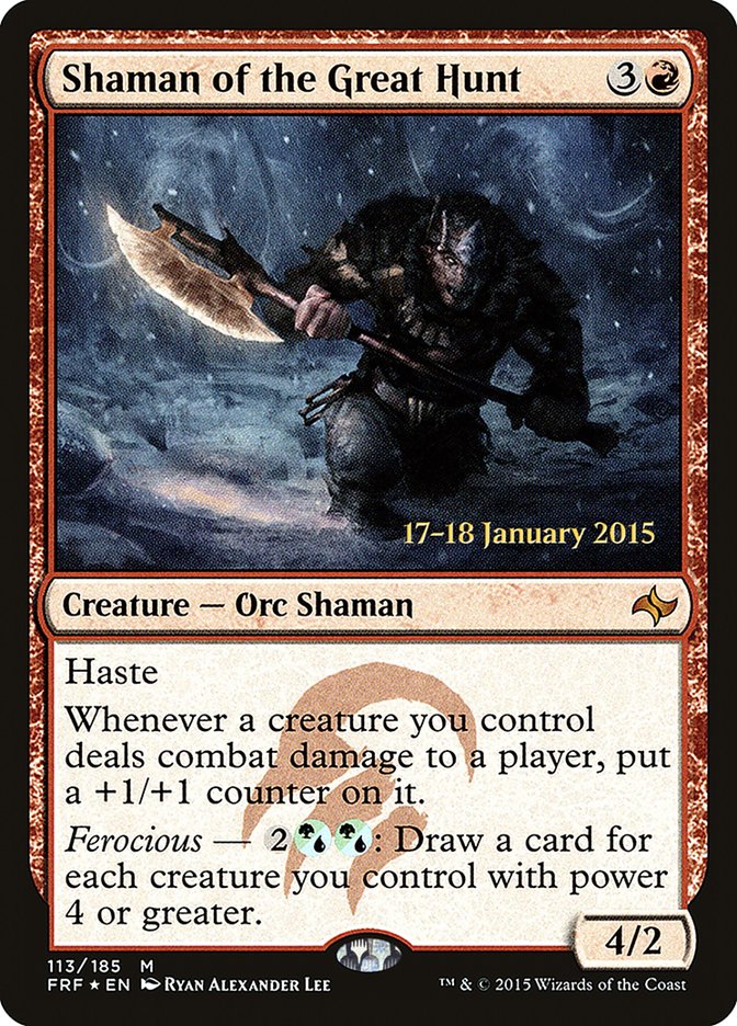 Shaman of the Great Hunt  [Fate Reforged Prerelease Promos] | Rock City Comics