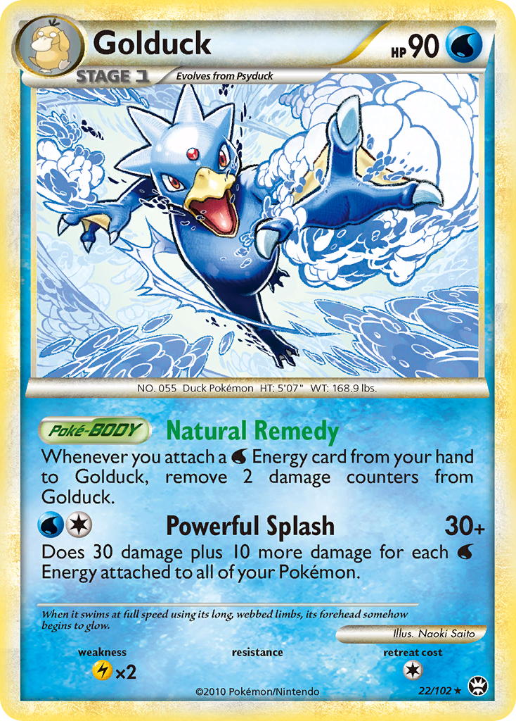 Golduck (22/102) [HeartGold & SoulSilver: Triumphant] | Rock City Comics