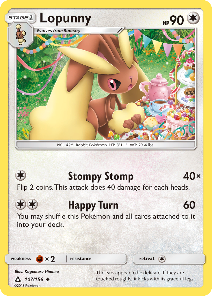 Lopunny (107/156) [Sun & Moon: Ultra Prism] | Rock City Comics