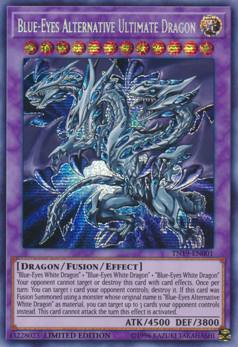 Blue-Eyes Alternative Ultimate Dragon [TN19-EN001] Prismatic Secret Rare | Rock City Comics