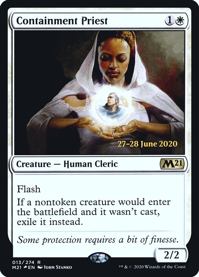 Containment Priest  [Core Set 2021 Prerelease Promos] | Rock City Comics