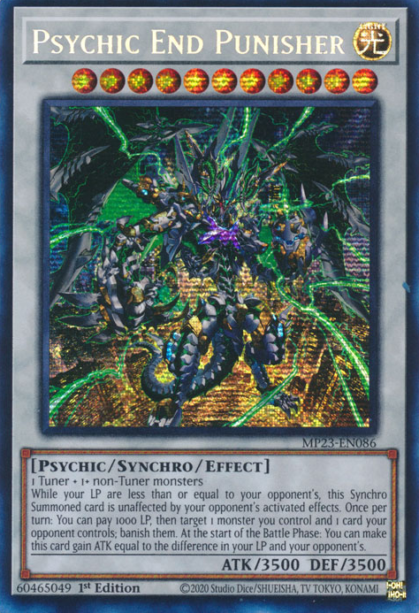 Psychic End Punisher [MP23-EN086] Prismatic Secret Rare | Rock City Comics