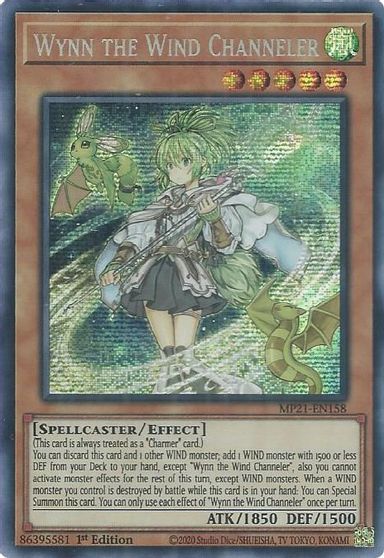 Wynn the Wind Channeler [MP21-EN158] Prismatic Secret Rare | Rock City Comics