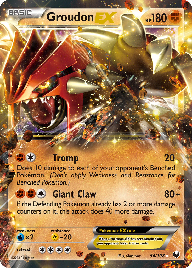 Groudon EX (54/108) [Black & White: Dark Explorers] | Rock City Comics