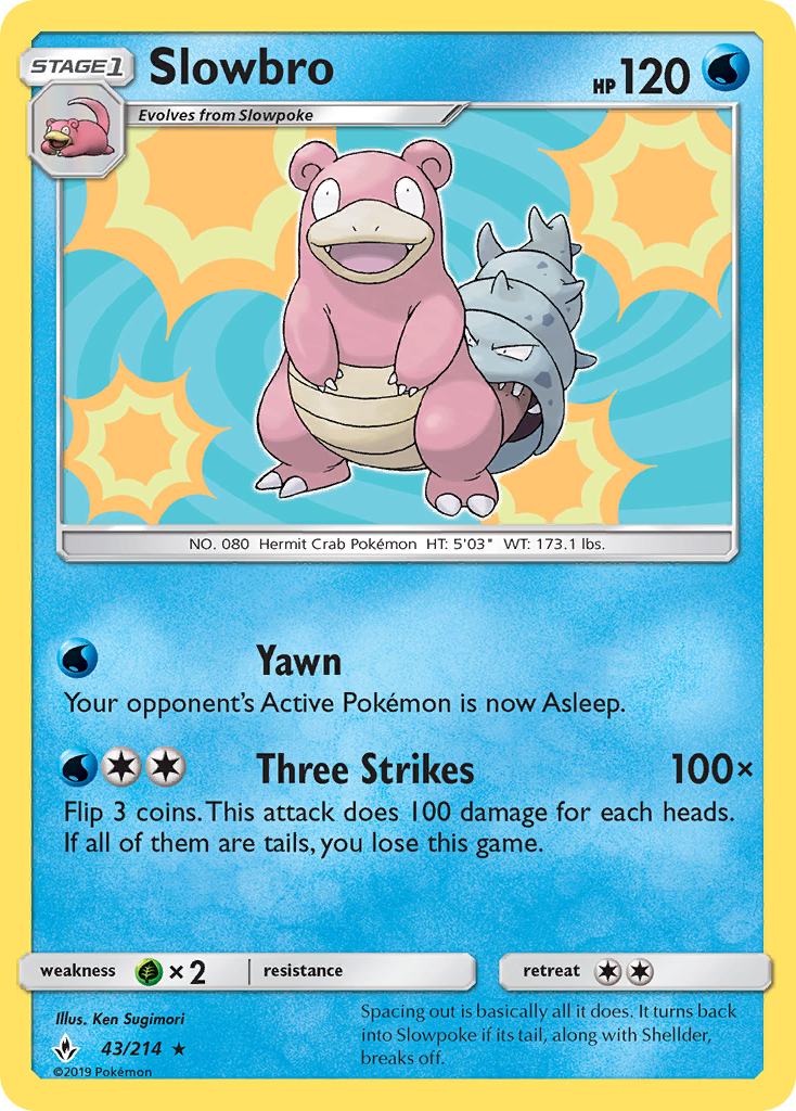 Slowbro (43/214) [Sun & Moon: Unbroken Bonds] | Rock City Comics