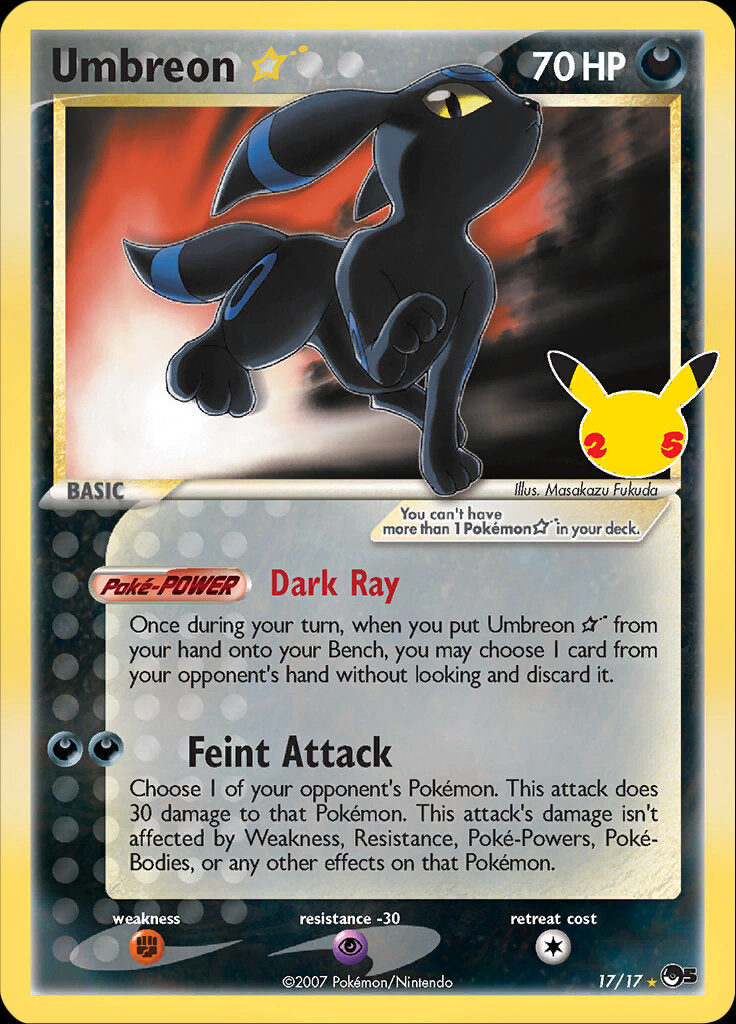 Umbreon (17/17) (Star) [Celebrations: 25th Anniversary - Classic Collection] | Rock City Comics