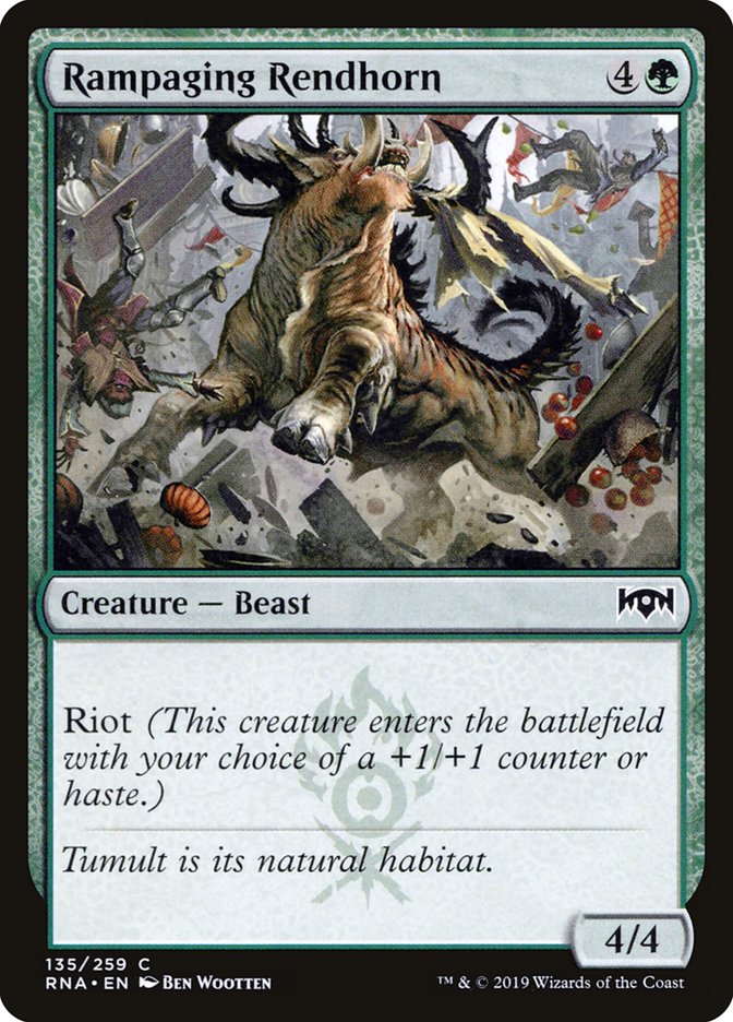 Rampaging Rendhorn [Ravnica Allegiance] | Rock City Comics