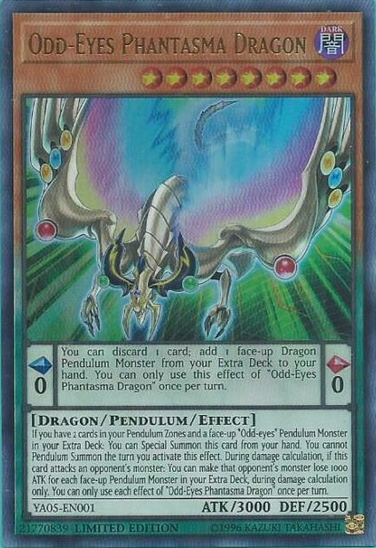 Odd-Eyes Phantasma Dragon [YA05-EN001] Ultra Rare | Rock City Comics