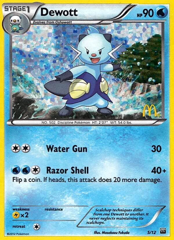 Dewott (5/12) [McDonald's Promos: 2012 Collection] | Rock City Comics