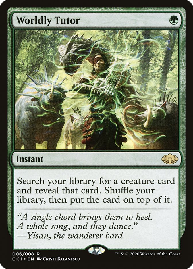 Worldly Tutor [Commander Collection Green] | Rock City Comics