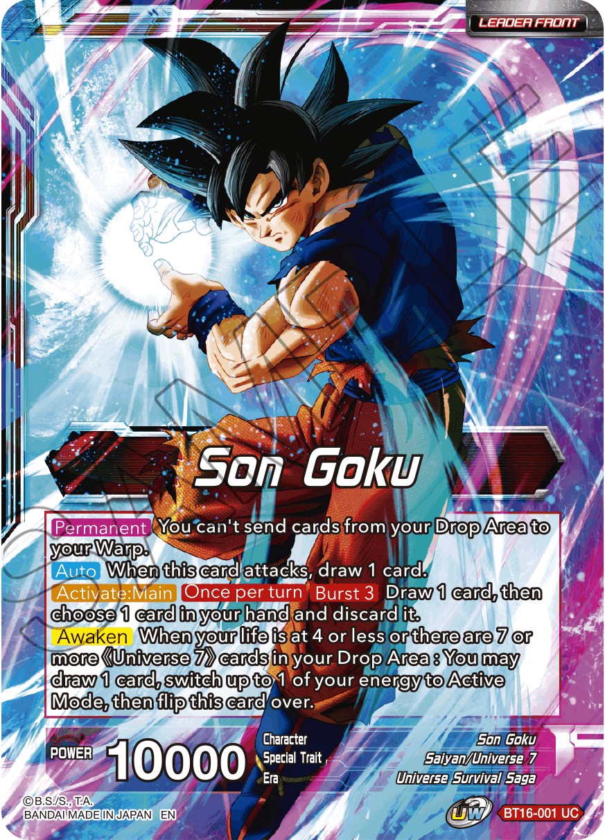 Son Goku // Son Goku, Supreme Warrior (BT16-001) [Realm of the Gods Prerelease Promos] | Rock City Comics