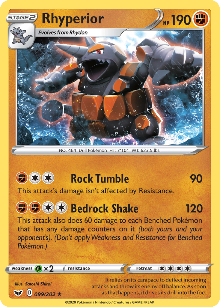 Rhyperior (099/202) [Sword & Shield: Base Set] | Rock City Comics