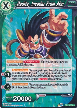 Raditz, Invader From Afar [BT12-058] | Rock City Comics