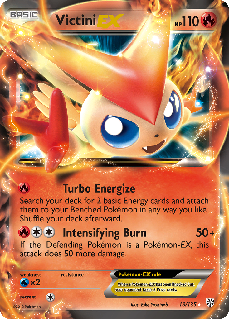 Victini EX (18/135) [Black & White: Plasma Storm] | Rock City Comics