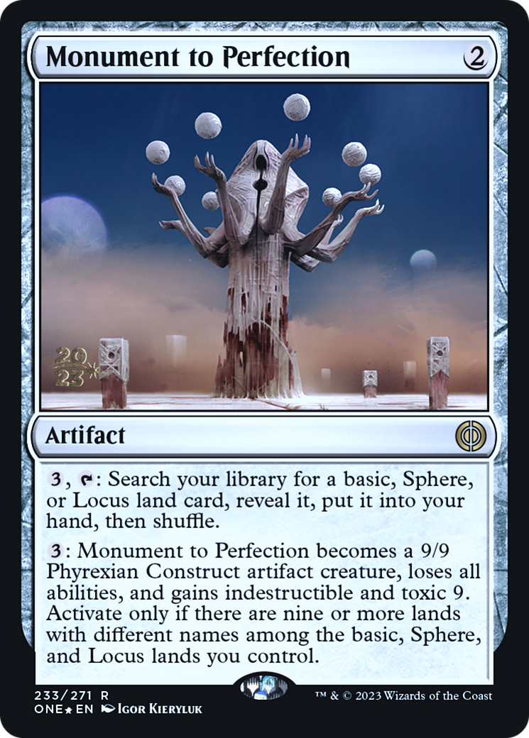 Monument to Perfection [Phyrexia: All Will Be One Prerelease Promos] | Rock City Comics