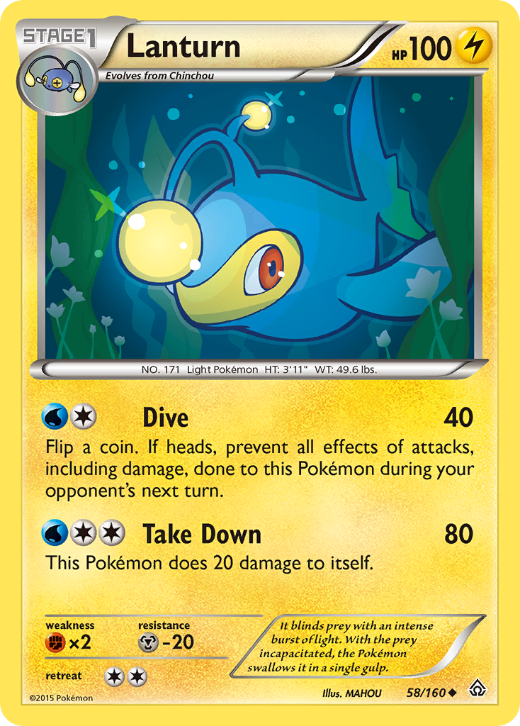 Lanturn (58/160) [XY: Primal Clash] | Rock City Comics