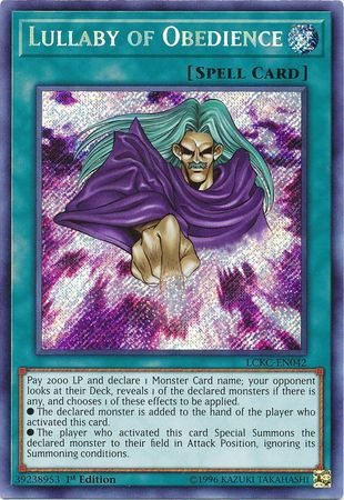 Lullaby of Obedience [LCKC-EN042] Secret Rare | Rock City Comics