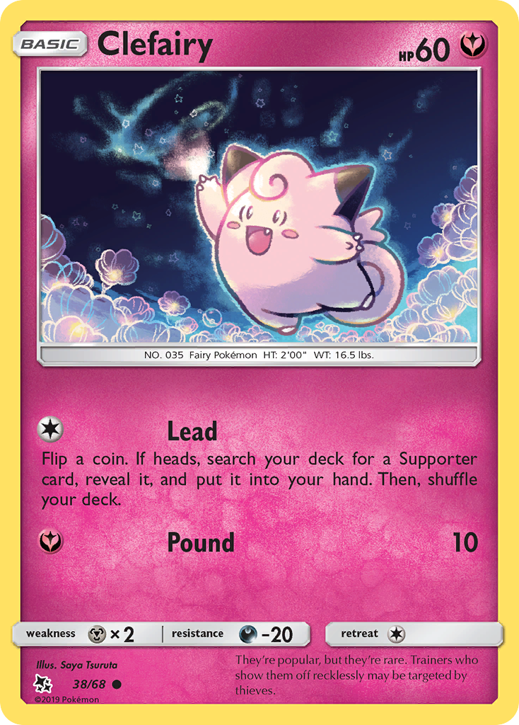 Clefairy (38/68) [Sun & Moon: Hidden Fates] | Rock City Comics