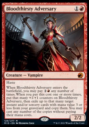 Bloodthirsty Adversary (Promo Pack) [Innistrad: Midnight Hunt Promos] | Rock City Comics