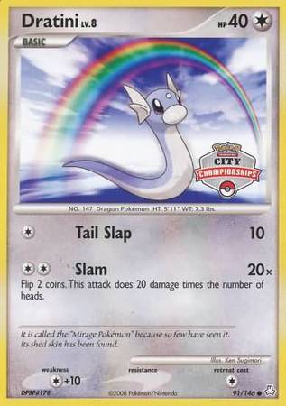 Dratini (91/146) (City Championship Promo) [Diamond & Pearl: Legends Awakened] | Rock City Comics